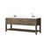 Lexora LVN80DR101 Norwalk 80 inch W Grey Oak Double Sink Vanity Cabinet, Carrara Marble Top, and Faucet Set