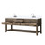 Lexora LVN80DR101 Norwalk 80 inch W Grey Oak Double Sink Vanity Cabinet, Carrara Marble Top, and Faucet Set