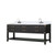 Lexora LVN80DJ101 Norwalk 80 inch W Black Oak Double Sink Vanity Cabinet, Carrara Marble Top, and Faucet Set