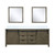 Lexora Marsyas 80 inch W Rustic Brown Double Sink Vanity Cabinet, Cultured Marble Countertop and 30 in Mirrors