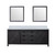 Lexora Marsyas 80 inch W Brown Double Sink Vanity Cabinet, Cultured Marble Countertop and 30 in Mirrors