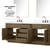 Lexora  LVA80DR110 Abbey 80 in W x 22 in D Grey Oak Double Bath Vanity, Carrara Marble Top, and 36 in Mirrors