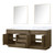 Lexora Abbey 80 inch W Grey Oak Double Sink Vanity Cabinet, Carrara Marble Top, and 36 in Mirrors