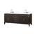 Lexora LVL80DK101 Laurel 80 inch W Brown Oak Double Sink Vanity Cabinet, Carrara Marble Top, and Faucet Set