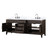 Lexora LVL80DK101 Laurel 80 inch W Brown Oak Double Sink Vanity Cabinet, Carrara Marble Top, and Faucet Set