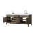 Lexora LVL80DR101 Laurel 80 inch W Grey Oak Double Sink Vanity Cabinet, Carrara Marble Top, and Faucet Set