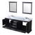 Lexora LVD80DG311 Dukes 80 in. W Espresso Double Sink Vanity Cabinet, Cultured Marble Top, Faucet Set, and 30 in. Mirrors