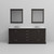Lexora LVD80DG311 Dukes 80 in. W Espresso Double Sink Vanity Cabinet, Cultured Marble Top, Faucet Set, and 30 in. Mirrors