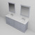 Lexora Dukes 80 in. W Dark Grey Double Sink Vanity Cabinet, Cultured Marble Top, Faucet Set, and 30 in. Mirrors