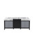 Lexora Zilara 80 inch W Black and Grey Double Sink Vanity Cabinet and Castle Grey Marble Top