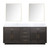 Lexora Abbey 80 inch W Brown Oak Double Sink Vanity Cabinet, Carrara Marble Top, and 36 in Mirrors