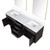 Lexora Abbey 80 inch W Brown Oak Double Sink Vanity Cabinet, Carrara Marble Top, and 36 in Mirrors