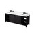 Lexora LVM80DC201 Marsyas 80 inch W Brown Double Sink Vanity Cabinet, White Quartz Countertop and Faucet Set