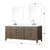 Lexora Laurel 80 inch W Grey Oak Double Sink Vanity Cabinet, Carrara Marble Top, Faucet Set, and 36 in Mirrors
