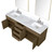 Lexora  LVA80DR111 Abbey 80 in W x 22 in D Grey Oak Double Bath Vanity, Carrara Marble Top, Faucet Set, and 36 in Mirrors