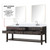 Lexora  LVN80DK111 Norwalk 80 in W x 22 in D Brown Oak Double Bath Vanity, Carrara Marble Top, Faucet Set, and 36 in Mirrors