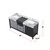 Lexora LZ342280DLISFMC Zilara 80 inch W Black and Grey Double Sink Vanity Cabinet, Castle Grey Marble Top and Chrome Faucet Set