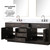 Lexora LVA80DK111 Abbey 80 inch W Brown Oak Double Sink Vanity Cabinet, Carrara Marble Top, Faucet Set, and 36 in Mirrors
