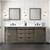Lexora LVM80DK311 Marsyas 80 inch W Rustic Brown Double Sink Vanity Cabinet, Cultured Marble Countertop, Faucet Set and 30 in Mirrors