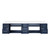 Lexora LVG84DE300 Geneva 84 in. W Navy Blue Wall Mount Double Sink Vanity Cabinet and Cultured Marble Top