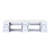 Lexora LVG84DM200 Geneva 84 in. W Glossy White Wall Mount Double Sink Vanity Cabinet and White Quartz Top