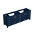 Lexora LJ342284DE00000 Jacques 84 in. W Navy Blue Double Sink Vanity Cabinet