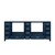 Lexora LJ342284DE00000 Jacques 84 in. W Navy Blue Double Sink Vanity Cabinet