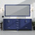 Lexora Jacques 84 in. W Navy Blue Double Sink Vanity Cabinet