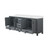 Lexora Ziva 84 inch W Dark Grey Double Sink Vanity Cabinet and White Quartz Top