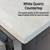 Lexora LVZV84DB200 Ziva 84 inch W Dark Grey Double Sink Vanity Cabinet and White Quartz Top
