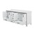 Lexora LVZV84DA200 Ziva 84 inch W White Double Sink Vanity Cabinet and White Quartz Top