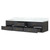Lexora LVC84DL100 Castor 84 inch W Black Double Sink Wall Hung Vanity Cabinet and Carrara Marble Top