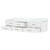 Lexora LVC84DA100 Castor 84 inch W White Double Sink Wall Hung Vanity Cabinet and Carrara Marble Top