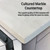 Lexora Ziva 84 inch W White Double Sink Vanity Cabinet, Cultured Marble Top and Faucet Set