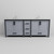 Lexora LVZV84DB201 Ziva 84 inch W Dark Grey Double Sink Vanity Cabinet, White Quartz Top and Faucet Set