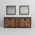 Lexora LVZV84DN210 Ziva 84 inch W Rustic Barnwood Double Sink Vanity Cabinet, White Quartz Top and 34 in Mirrors