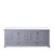 Lexora LVD84DB300 Dukes 84 in. W Dark Grey Double Sink Vanity Cabinet and Cultured Marble Top
