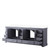 Lexora LVD84DB300 Dukes 84 in. W Dark Grey Double Sink Vanity Cabinet and Cultured Marble Top