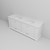 Lexora Dukes 84 in. W White Double Sink Vanity Cabinet and Cultured Marble Top