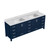 Lexora  LVJ84DE300 Jacques 84 in. W x 22 in. D Navy Blue Bath Vanity and Cultured Marble Top
