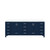 Lexora LVJ84DE300 Jacques 84 in. W Navy Blue Bath Vanity Cabinet and Cultured Marble Top