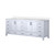Lexora Jacques 84 in. W White Bath Vanity Cabinet and Cultured Marble Top