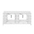 Lexora Jacques 84 in. W White Bath Vanity Cabinet and Cultured Marble Top