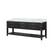Lexora LVN84DJ100 Norwalk 84 inch W Black Oak Double Sink Vanity Cabinet and Carrara Marble Top