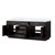 Lexora LVA84DJ100 Abbey 84 inch W Black Oak Double Sink Vanity Cabinet and Carrara Marble Top