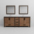 Lexora Ziva 84 inch W Rustic Barnwood Double Sink Vanity Cabinet, White Quartz Top, Faucet Set and 34 in Mirrors
