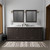 Lexora LVD84DG310 Dukes 84 in. W Espresso Double Sink Vanity Cabinet, Cultured Marble Top, and 34 in. Mirrors