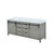 Lexora  LVM84DH300 Marsyas 84 in W x 22 in D Ash Grey Double Bath Vanity and Cultured Marble Countertop
