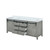 Lexora Marsyas 84 inch W Ash Grey Double Sink Vanity Cabinet and Cultured Marble Countertop