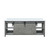 Lexora LVM84DH300 Marsyas 84 inch W Ash Grey Double Sink Vanity Cabinet and Cultured Marble Countertop